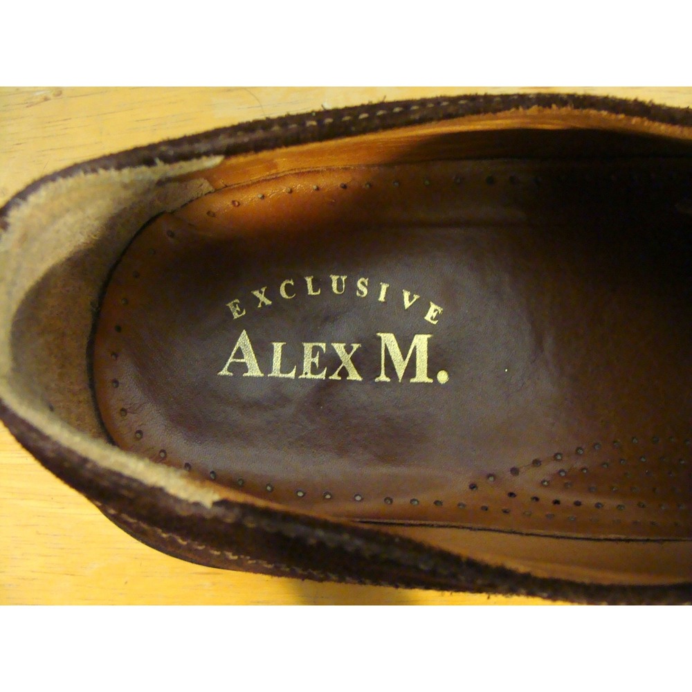 SAG VERA GOMMA ALEX M. BROWN SUEDE LACE UP OXFORD SHOES SIZE 10D   DB1 - Picture 2 of 10